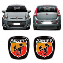 Kit 2 Adesivos Emblemas Abarth Fiat Novo Palio