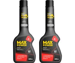 Kit 2 Aditivo Combustível Gasolina Bardahl Max Power Octane Booster 200ml