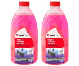 Kit 2 Aditivo Fluido Para Radiador Orgânico Rosa Pronto Para Uso Wurth Kit 2 Aditivo Fluido Para Radiador Orgânico Rosa Pronto Para Uso Wurth