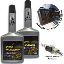 kit 2 Aditivo Limpeza Filtro de Partículas Diesel Carbomove DPF Cleaner Tirreno Diesel Aplicação no Tanque de combustível Regeneração