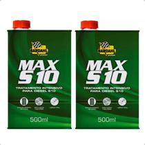 Kit 2 Aditivos Combustível Bardahl Max S10 Diesel 500ml Limpa Injetores e Protege Motor