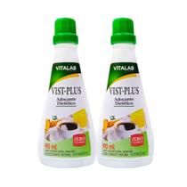 KIT 2 Adoçante Dietético Líquido Vitalab Vist Plus Zero Calorias Verde 90ml KIT 2 Adoçante Dietético Líquido Vitalab Vist Plus Zero Calorias Verde 90ml