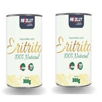 kIT 2 Adoçante Eritritol 100% Natural Sem Glúten 300gr
