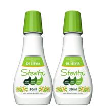 Kit 2 Adoçante Líquido de Stevia Stevita 30ml