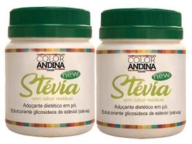 Kit 2 Adoçante Natural Dietético Stévia 10g Color Andina Sem Amargo sem glúten Kit 2 Adoçante Natural Dietético Stévia 10g Color Andina Sem Amargo sem glúten