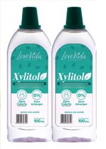 kit 2 Adoçante Xylitol Natural Liquido 100ml