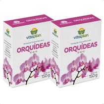 Kit 2 Adubo Fertilizante Mineral Misto Orquídea 10-10-10 Caixa 150g Orquideas Floração Nutriplan