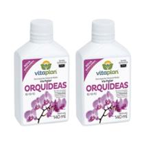 Kit 2 Adubo Fertilizante Para Orquídeas Mineral Líquido Concentrado 140 ml - Vitaplan