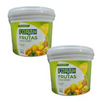 Kit 2 Adubo Forth Frutas Balde 3 Kg Npk+9 Forth