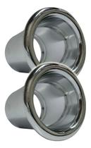 Kit 2 Aero Duto 3 Fiamon Plástico Cromado