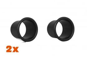 Kit 2 Aero Duto 4" para caixa d som acústica preto plástico