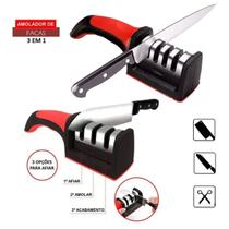 Kit 2 Afiador Amolador Facas 4 Opções De Afiar Profissional