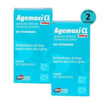 Kit 2 Agemoxi CL 250mg c/ 10 Comprimidos -Agener - agenor