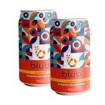 Kit 2 Água Blub Sabor Guaraná Gaseificada Lata 350ml