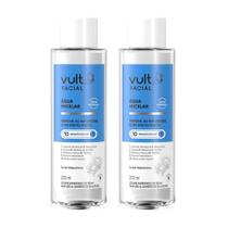 Kit 2 Água Micelar Demaquilante Facial Vult Facial 10 em 1 200ml