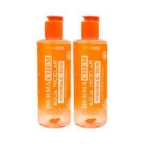 Kit 2 Água Micelar Demaquilante Vitamina C Dermachem 250ml