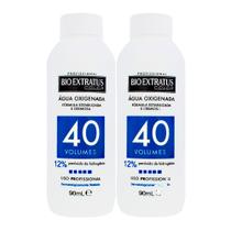 Kit 2 Água Oxigenada Bio Extratus Color 40 Volumes Cremosa 90ml Kit 2 Água Oxigenada Bio Extratus Color 40 Volumes Cremosa 90ml
