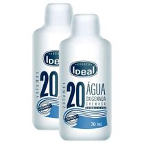 Kit 2 Água Oxigenada Ideal 20 Volumes com 70ml Kit 2 Água Oxigenada Ideal 20 Volumes com 70ml