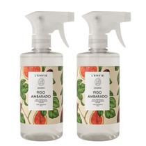 Kit 2 Água Perfumada Figo Ambarado Frutal Arabesc Lenvie 500ml Kit 2 Água Perfumada Figo Ambarado Frutal Arabesc Lenvie 500ml