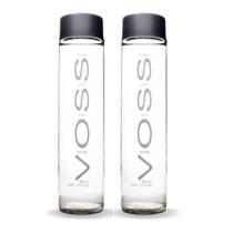 Kit 2 Água Voss Sem Gás Norueguesa Garrafa de Vidro 800ml
