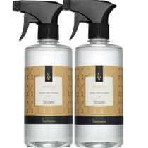 Kit 2 Águas Perfumadas 500ml Via Aroma Aromas Exclusivos para Tecidos e Ambiente Escolha Kit 2 Águas Perfumadas 500ml Via Aroma Aromas Exclusivos para Tecidos e Ambiente Escolha