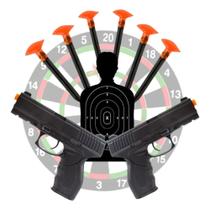 Kit 2 Air Gun Com 6 Dardo E 1 Alvo Brinquedo Presente Kit 2 Air Gun Com 6 Dardo E 1 Alvo Brinquedo Presente