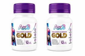 Kit 2 AK3 Gold com 12 Cápsulas Suplemento Alimentar