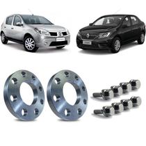 Kit 2 Alargador Espaçador de Roda Sandero e Logan 2008/...