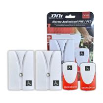 Kit 2 Alarme Campainha Banheiro Emergência Idoso Pcd S/ Fio
