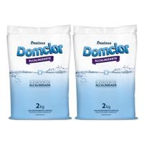 Kit 2 Alcalinizante DomClor 4kg Ajustador de pH para Piscina Kit 2 Alcalinizante DomClor 4kg Ajustador de pH para Piscina