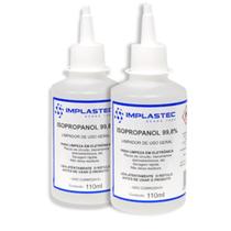 Kit 2 Álcool Isopropilico 110ml - 99,8% Isopropanol Limpeza Eletrônica, Placas e Circuitos Kit 2 Álcool Isopropilico 110ml - 99,8% Isopropanol Limpeza Eletrônica, Placas e Circuitos