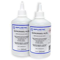 Kit 2 Álcool Isopropilico 250ml - 99,8% Isopropanol Limpeza Eletrônica, Placas e Circuitos Kit 2 Álcool Isopropilico 250ml - 99,8% Isopropanol Limpeza Eletrônica, Placas e Circuitos