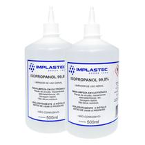 Kit 2 Álcool Isopropilico 500ml - 99,8% Isopropanol Limpeza Eletrônica, Placas e Circuitos