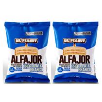 Kit 2 Alfajor Dr Peanut Chocolate Branco 55g Unidade Whey Protein