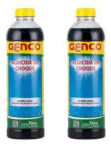 Kit 2 Algicida Choque Piscina Agua Verde Elimina Algas Genco