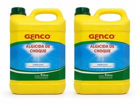 Kit 2 Algicida De Choque 5l Genco Limpeza Piscina Genclor Kit 2 Algicida De Choque 5l Genco Limpeza Piscina Genclor