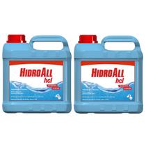 Kit 2 Algicida de Choque Para Piscina 5 Litros Hcl HidroAll Kit 2 Algicida de Choque Para Piscina 5 Litros Hcl HidroAll