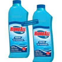 Kit 2 Algicida de Manutenção Hidroall Hcl Previne Algas Água Cristalina Piscina Limpeza Tratamento Kit 2 Algicida de Manutenção Hidroall Hcl Previne Algas Água Cristalina Piscina Limpeza Tratamento