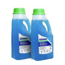 Kit 2 Algicida Líquido Choque E Manutenção 2 Litros, Tira o Verde Da Piscina Kit 2 Algicida Líquido Choque E Manutenção 2 Litros, Tira o Verde Da Piscina