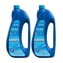 Kit 2 Algicida Manutenção 1L Piscina Atcllor Elimina Algas