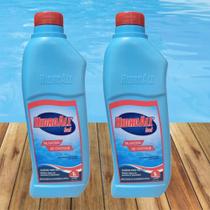 Kit 2 Algicidas Choque Eliminador de Algas para Piscinas 1 L Hidroall