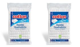 Kit 2 Algodões Quadrado Cotton Line 95g