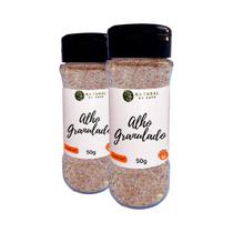Kit 2 Alho Granulado Sabor Puro Autentico Premium Pote com Dosador 60g