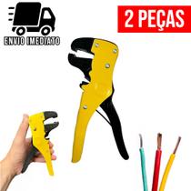 Kit 2 Alicate Eletricista Descascador de Fios Decapador Automático Profissional Kit 2 Alicate Eletricista Descascador de Fios Decapador Automático Profissional