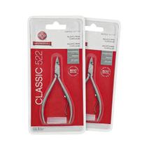 Kit 2 Alicate Unha Mundial 522 Cuticula Manicure Profissional