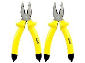 Kit 2 Alicates Universal Profissional Cabo Emborrachado 8" (20cm) - HM32