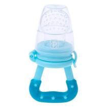 Kit 2 Alimentadores Pimpolho Infantil Bebê de Silicone 6 Meses Azul