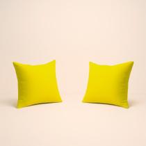 Kit 2 Almofada 42cm Decorativa Suede Fofinha Sofá E Cadeira Amarelo Kit 2 Almofada 42cm Decorativa Suede Fofinha Sofá E Cadeira Amarelo