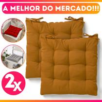 KIT 2 Almofadas Assento Grande Cheio Decorativa Futon 40x40CM Banco Sofá Poltrona Cadeira