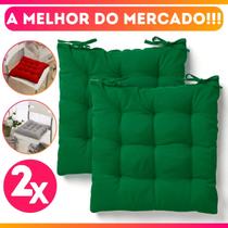 KIT 2 Almofadas Assento Grande Cheio Decorativa Futon 40x40CM Banco Sofá Poltrona Cadeira